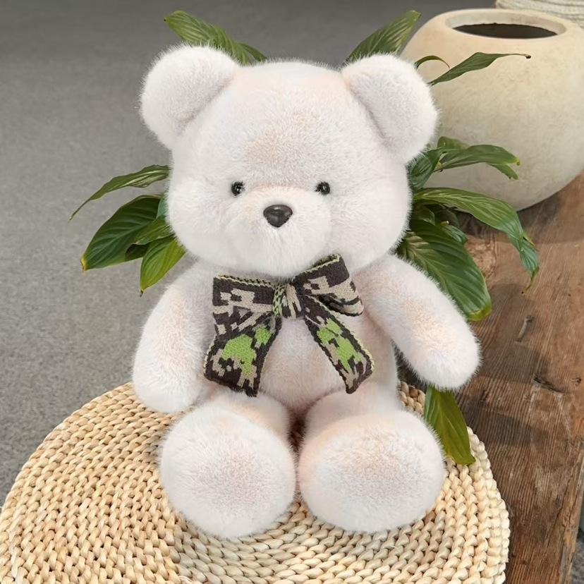 Cute Bear Doll Plush Toy Bow Tie Bear Doll Cute Teddy Bear Rag Doll Pillow Birthday Gift