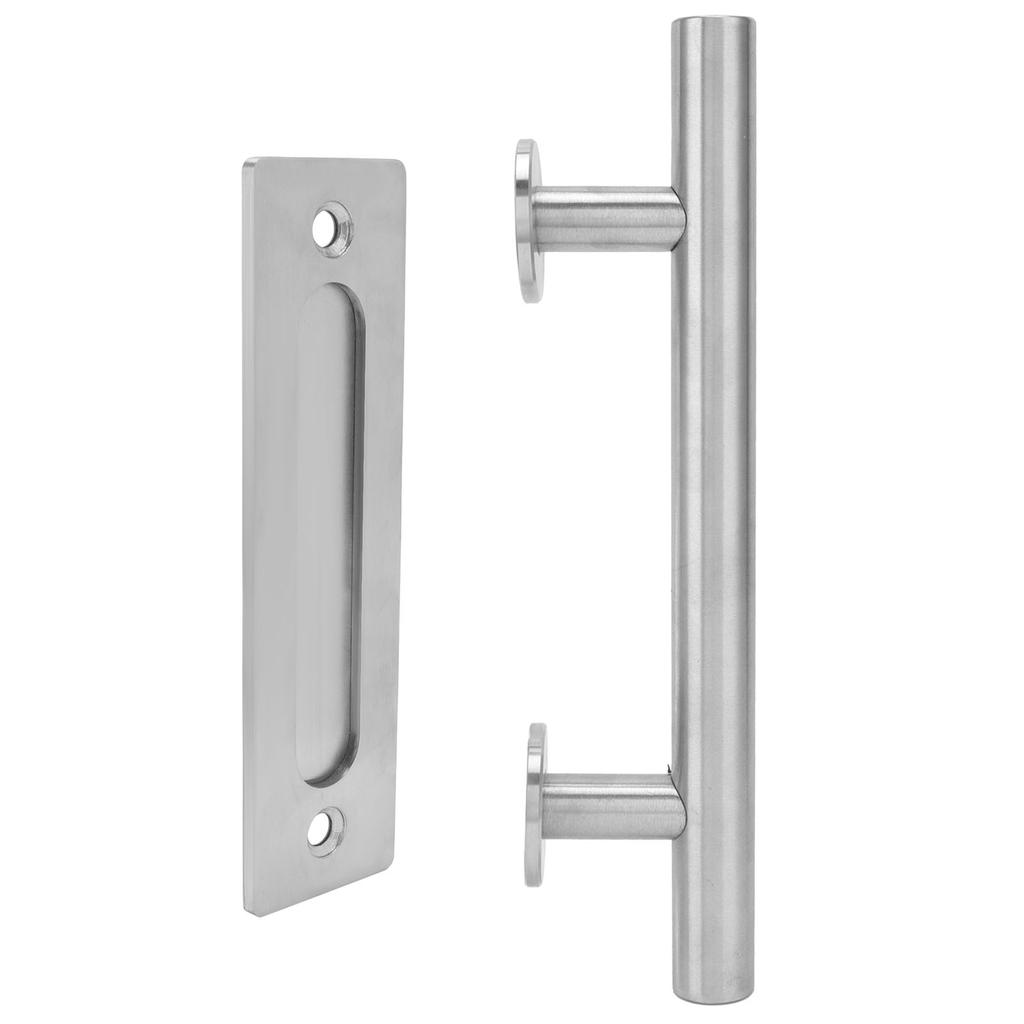 Barn Door Handle Stainless Steel DoubleSide Pull Handle for Door Garage Barn Shed Closet