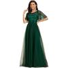 New prom dress lace splicing waist tube top dress European and American long temperament adult evening dress