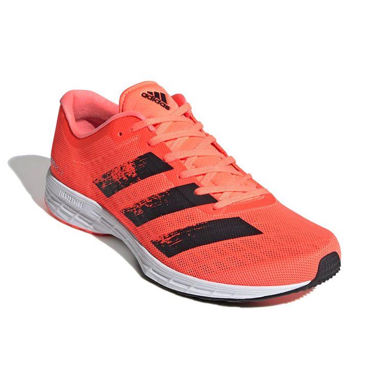 adidas Adizero RC 2 Удобная ткань Дышащие Низкие Карбоновая пластина Беговые кроссовки Мужские Оранжевый Черный EG1188