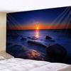 Sunset Beach Cave Tapestry Bohemian Wall Sticker Decorative Tapestry Living Room Wall Fabric Wall Art Tapestry