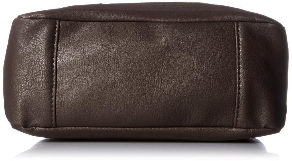 Сумка через плечо Cubic Core из синтетической кожи с эффектом денима, коричневая, 1701-1855