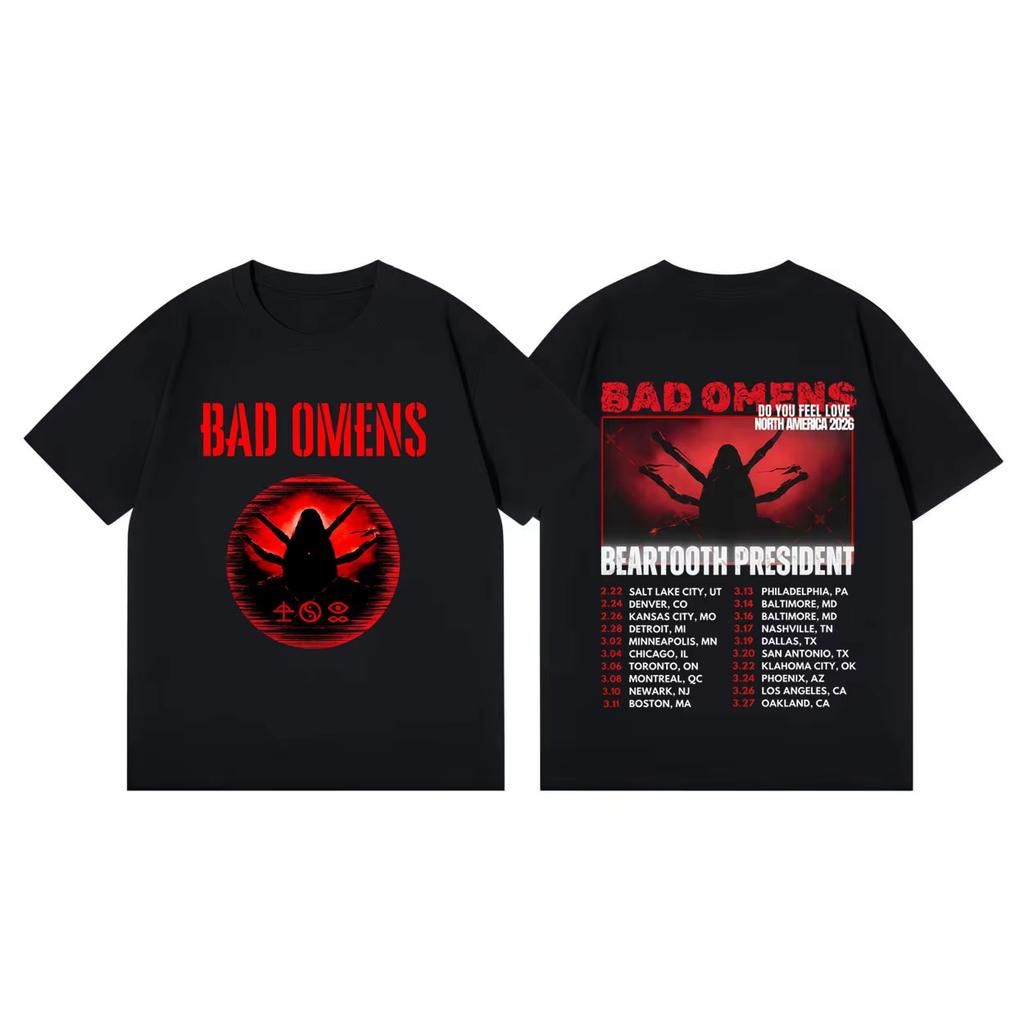 Bad OUnisexs Do You Feel Love Tour 2026 Tshirt Unisex and Women Summer Gothic Clothing Fashion Hiphop Round Neck Short Sleeved Top