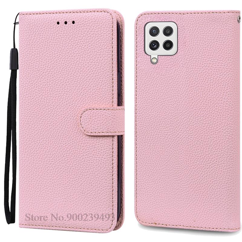 M32 4G Case For Samsung Galaxy M32 Case Leather Wallet Flip Case For Samsung M32 M 32 SM-M325F Case Soft Silicone Cover Fundas