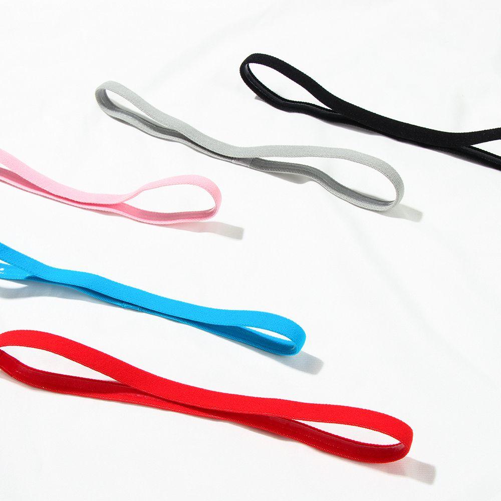 Accessories Stretch Rubber Sweatband Head Wrap Elastic Headband Yoga Hair Bands Sport Anti-slip