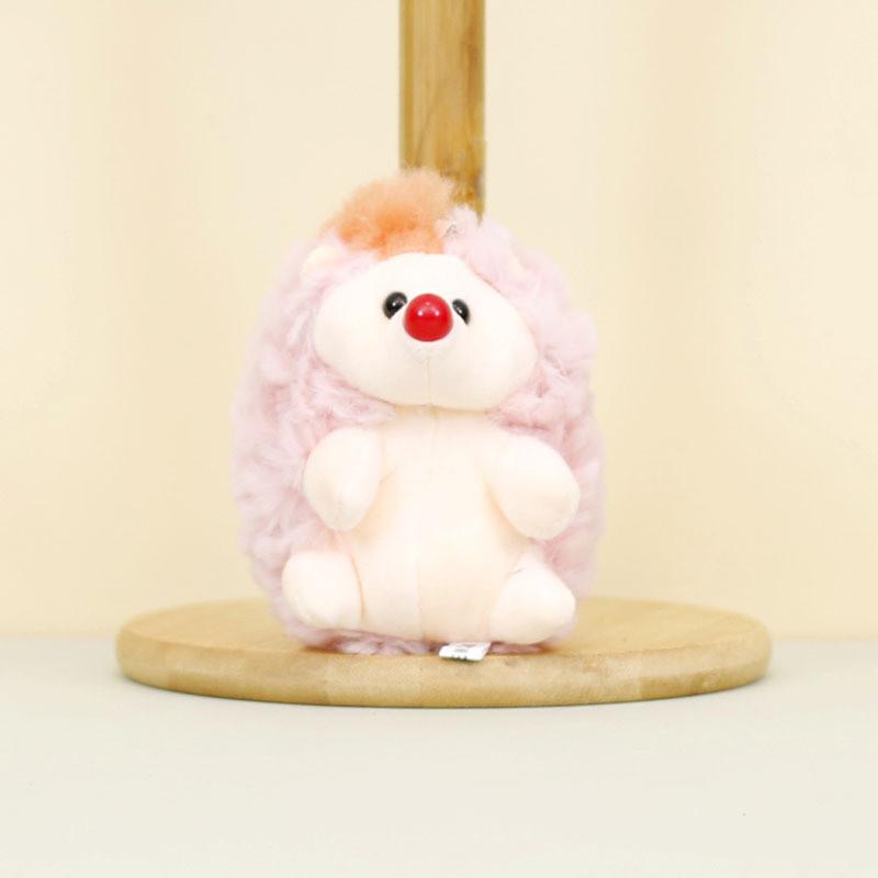 Cute Hedgehog Plush Keychain Soft And Fluffy Short Plush Toy For Bags