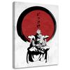 Canvas Print Monk In the Red Sun
