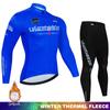Winter Cycling Jersey Bib Tights Set Mountain Bike Riding Warm Fleece Long Sleeve Unisex