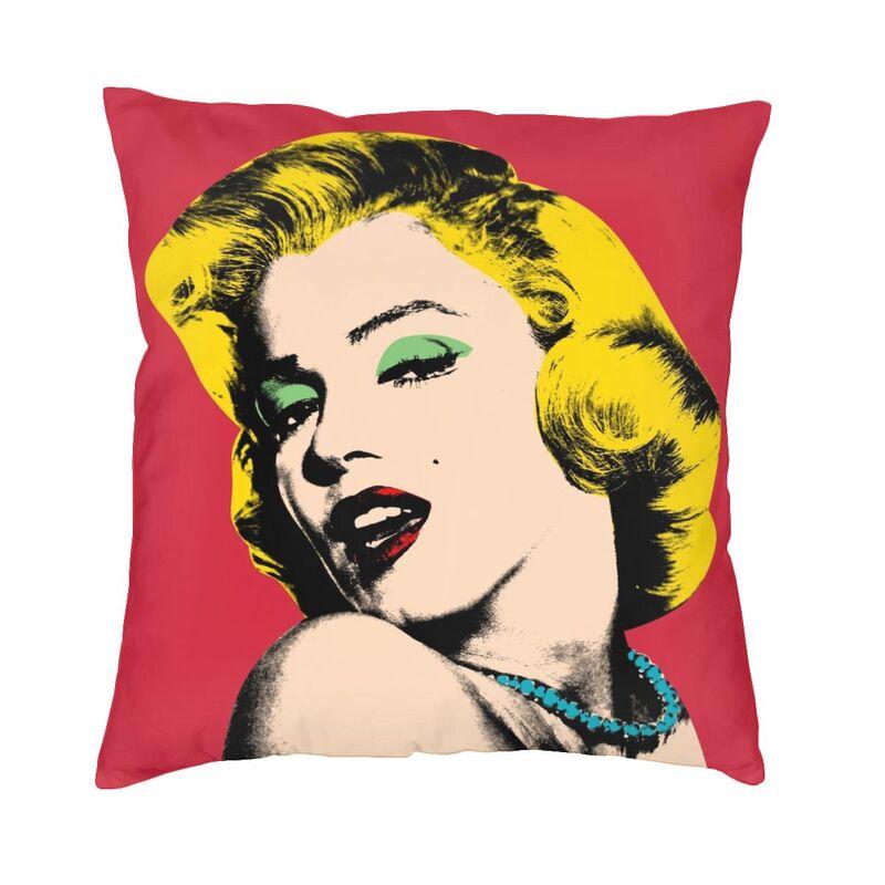 Поп-арт Золотой Уорхол Монро Мэрилин Пледы Наволочки Украшение 3D Печатный Чехол на подушку для стула Постельное белье Офисная наволочка