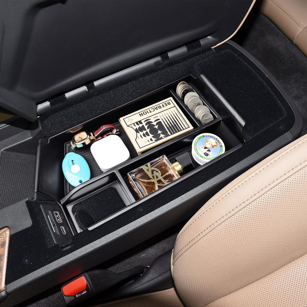 Armrest Box Storage Tray for 2025 2025 2025 Cadillac CT5 Center Console Organizer Storage Secondary Insert Car Box Accessories