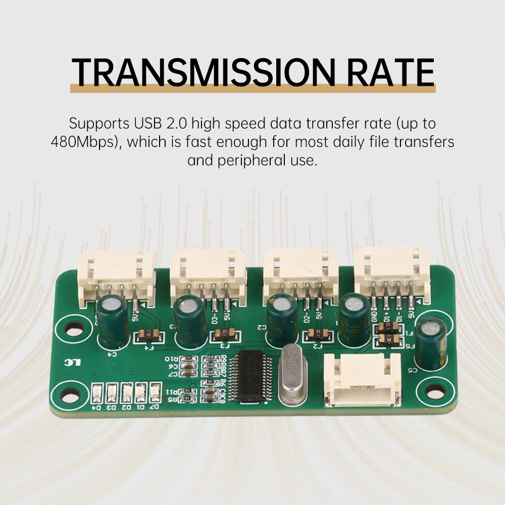 DC5V 1-To-4-Port Ph2.0 Interface Version One To Four Usb 2.0 Hub Hub Module No Drive Usb Splitter