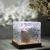 Claeted LED Dynamic Water Ripple Projector Night Lights Flame Atmosphere Table Lamp for Bedsides Livingroom Home Decor Lamps