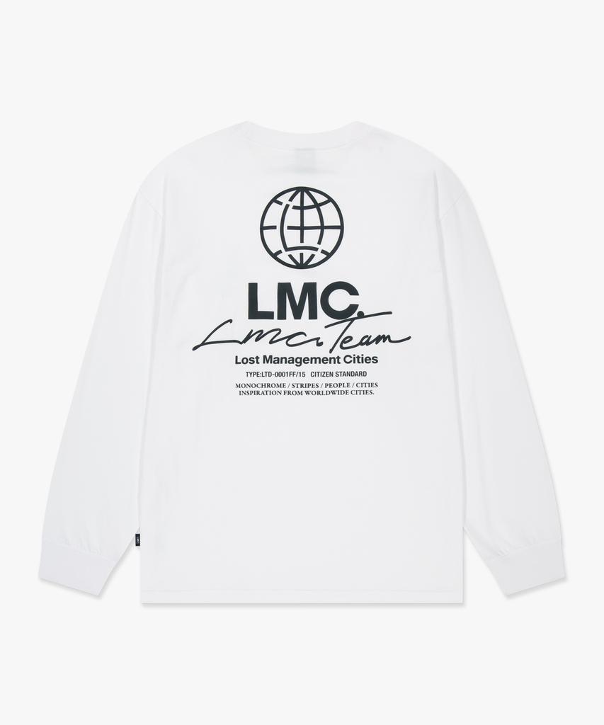 LMC Signature Combo Long Slv Tee White