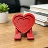 Держатель для телефона в форме сердца 3D-печать в форме сердца-любовь Подставка для мобильного телефона Подарок на День святого Валентина для Дома Офиса Настольное украшение