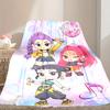 Kpop Demon Hunters Blanket Lightweight Print Throw Blanket For Couch, Bed, Car, A Heartfelt Gift for Your Family and Friends