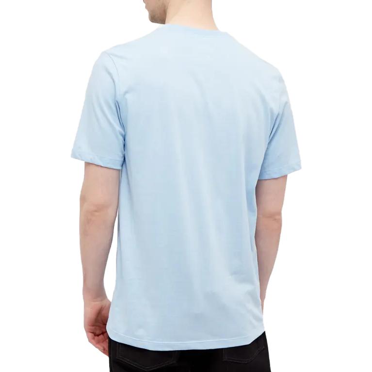 Nike Logo Embroidered Print Dopamine Crew Neck Short Sleeve T-Shirt Men T-Shirt Blue AR4997-436
