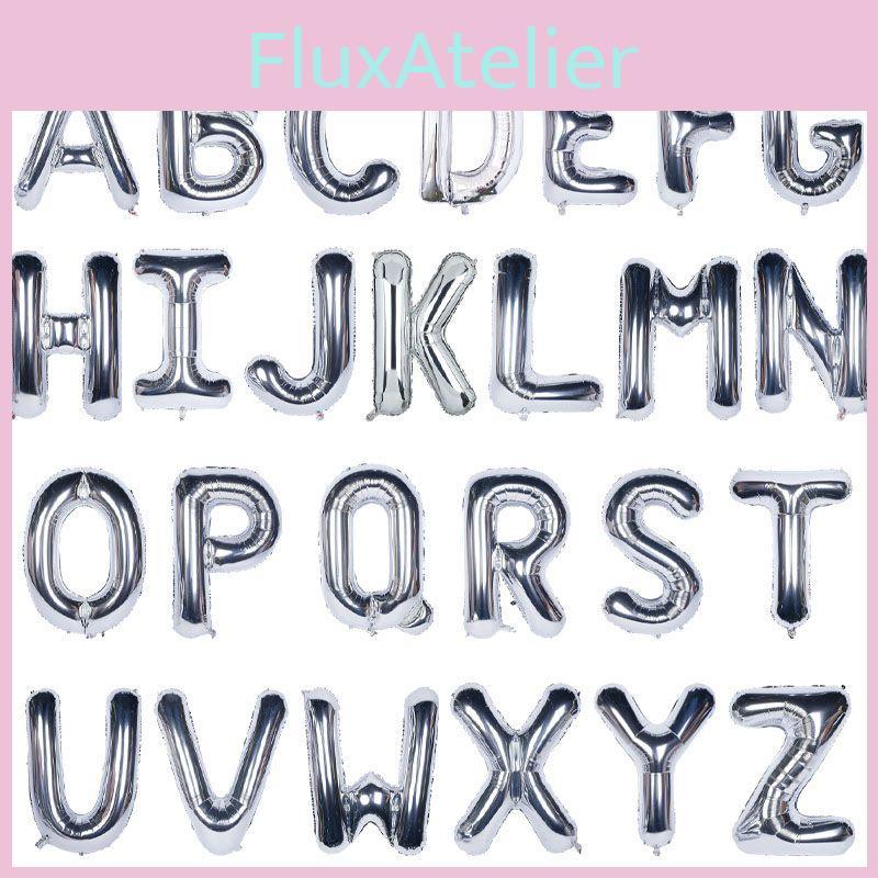 Шары Буквы Большие 40 Дюймов Серебряные Гелиевые Воздушные Фольгированные День Рождения Свадьба Вечеринка