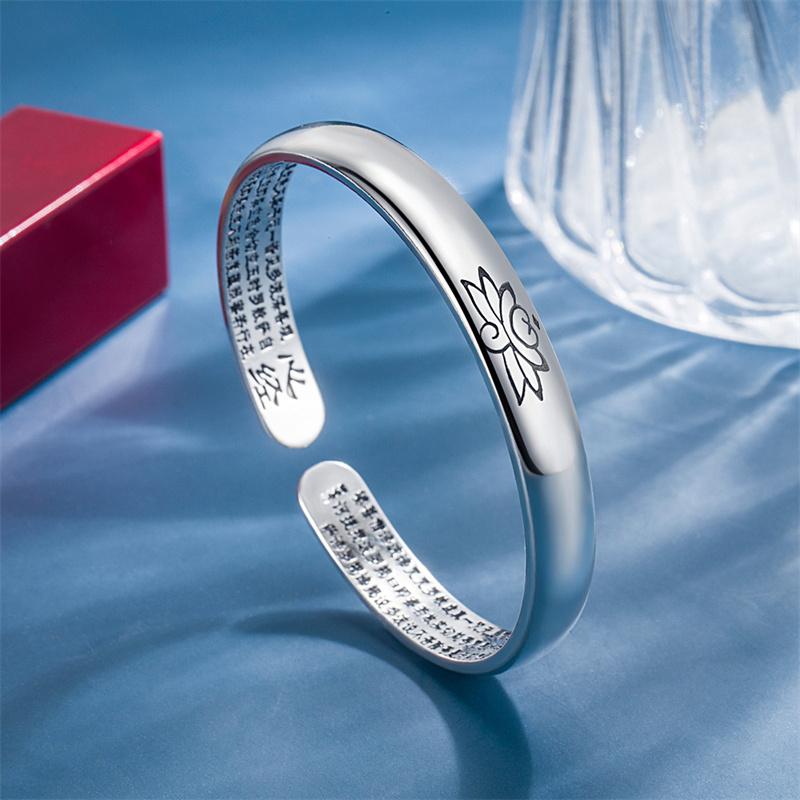 Новое поступление, браслет Namo Amitabha Sutra, женские аксессуары для рук, классический браслет в форме лотоса для женщин, благословение, амулет, ювелирные изделия для женщин