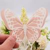20 Pcs 2 Layers Wing Butterfly Wall Decor Self-Adhesive 3D Hollow Butterfly Stickers for Home Bedroom Cake Baby Shower Birthday Party