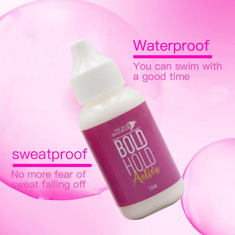 Клей для кружевных париков 1,3 унции Водостойкий клей для кружевных париков/накладок/закрытий для волос