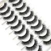 NEW 10 Pairs Cat Eye Lashes Fluffy Faux Mink Lashes 8D Wispy Lashes Pack Dramatic Long Thick Volume Eyelashes False Eyelas