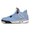 Air Jordan 4 Retro GS University Blue Kids Sneakers Tech-Grey White Black 408452-400