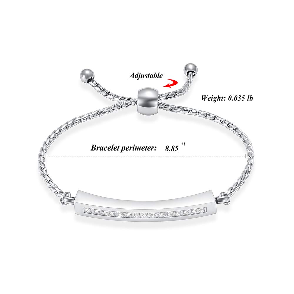 Браслет из нержавеющей стали с кристаллами для кремации, кубическая урна для пепла, медальон, памятный ювелирный браслет для пепла из нержавеющей стали, сталь, нет,