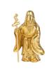 Seven Lucky Gods of Good Luck Fukurokuju Buddhist Hideun Makita Statue Ornament Takaoka Copperware (Gold plated/24K Gold) Sculptor Prototype_Buddha
