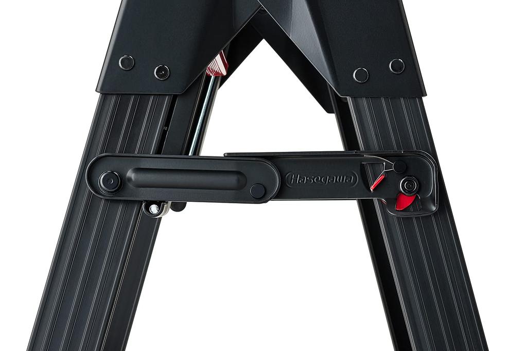 Hasegawa BLACK LABEL Telescoping Ladder Stepladder 3 Steps (with One-touch Bar) RYZB-09 (0.72~1.03m) (10136) (0.72~1.03m)