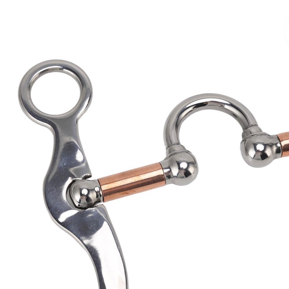 Rose Gold Plated Horse Snaffle Bit Stainless Steel Equestrian Equipment Horse Gag Bit Racetracks