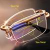 Women Men New Fashion Antifatigue Vision Care Eyeglasses Reading Glasses Anti-Blue Light Foldable Present Glasses Box