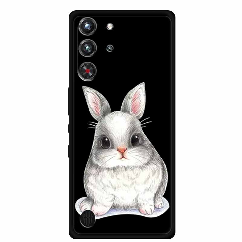 Для ZTE Nubia Red Magic 10 Pro Задняя крышка Чехол 6,85" Черный Силиконовый Мягкий Чехол для Телефона Для ZTE nubia Redmagic 10 Pro Чехол Сумка Funda Bag
