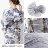 [SOUBIEN] Женский комплект из 3 предметов: юката Soubien (ЮкатаОбиГэта) Один размер БежевыйХризантемаПоток воды x Серый ykt10021-obs10010