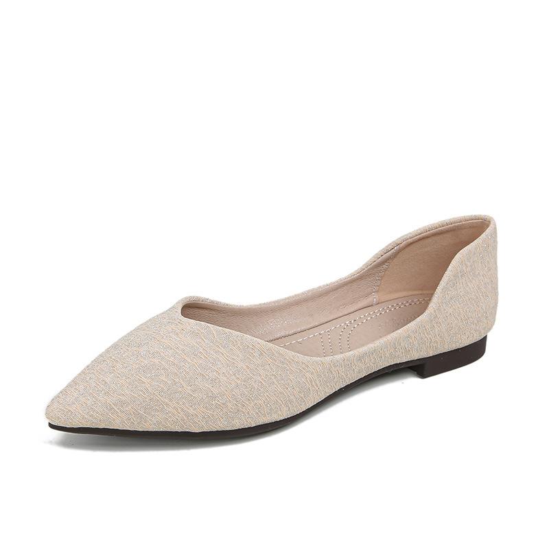 Модная женская обувь на плоской подошве, летняя новинка, туфли-лодочки с острым носком, повседневная обувь, модные универсальные туфли-дуду, женские, большие размеры 34-43