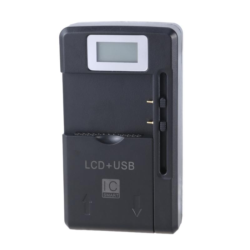 ЖК-дисплей Настенное дорожное зарядное устройство Поддержка USB Двойной выход для Мобильного телефона Камеры Аккумулятора Док для быстрой зарядки