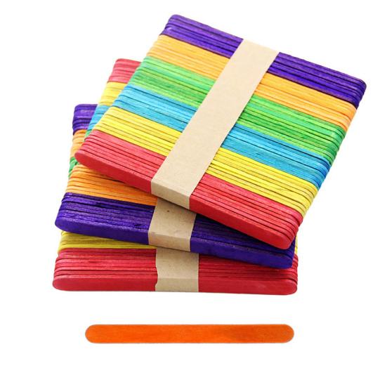 50шт деревянные палочки для мороженого на палочке для детей DIY ремесла инструменты для выпечки тортов