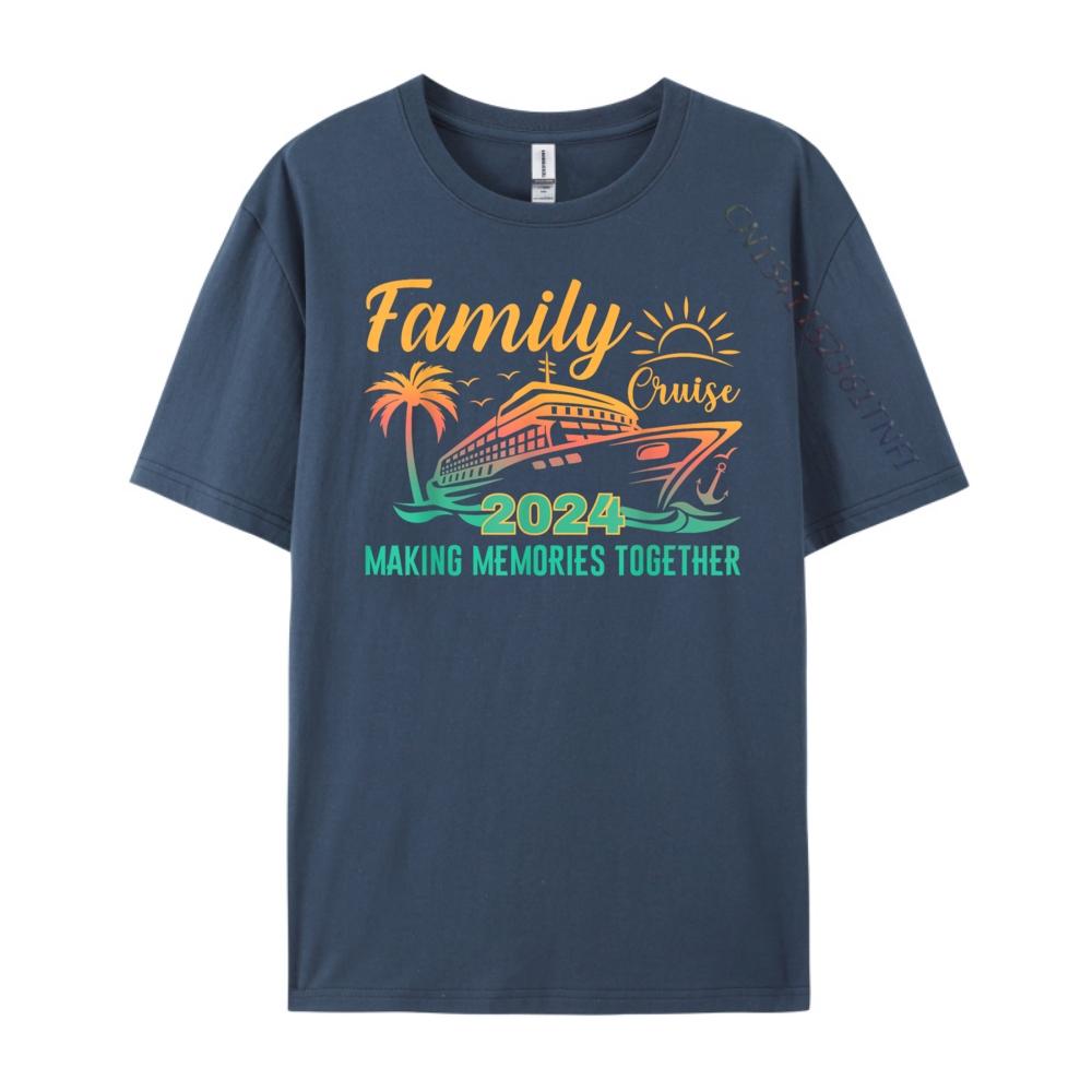 Family Cruise Making Memories Together Vacation Boat Black T Shirt Mens Clothing Game