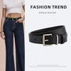 Korean Genuine Leather Women's Belt Versatile Pin Buckle Waist Slimming Jeans Accessories Women's Belt