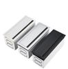 Dustproof Aluminum Cable Management Box: Flip-Top Desk Wire Cover Plate with Brush