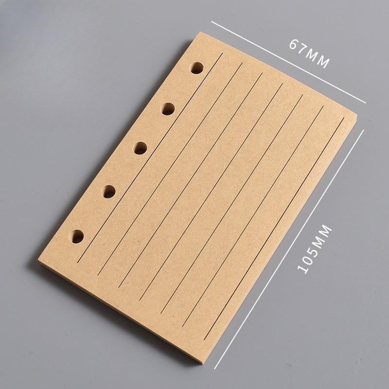 Внутренний лист блокнота M5 Пустая вертикальная линия квадратного блока A8 и Недельный план Одна страница в день для отметок