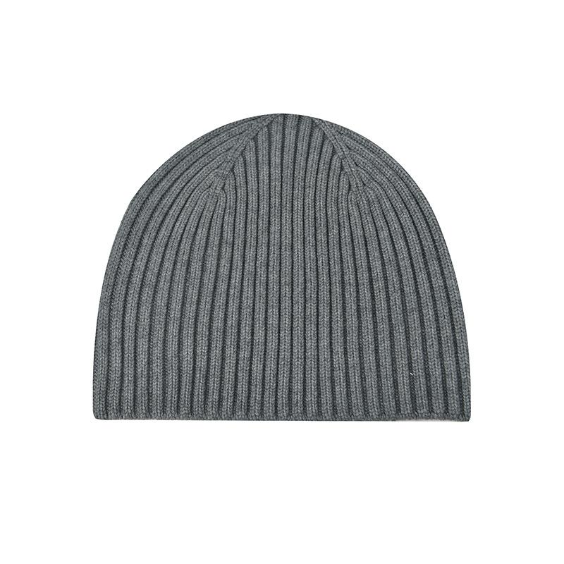 New Knitted Hat for Autumn/Winter Season Thickened Warm Cycling Ear-Warming Beanie Solid-Colour Knitted Hat