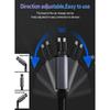 Retractable Car Charger - 4-in-1 Fast Charger with Dual USB Ports & 2.6ft Cable Compatible with iPhone 15/14/13 Pro Max Galaxy S23/S24 – Compact & Mu