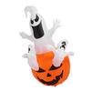 Надувной Хэллоуин Три белых призрака со светодиодной подсветкой 6 футов Хэллоуин надувной тыквенный привидение двор