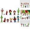 Festive Green Character Figurines Set For Christmas Decoration And Gifts