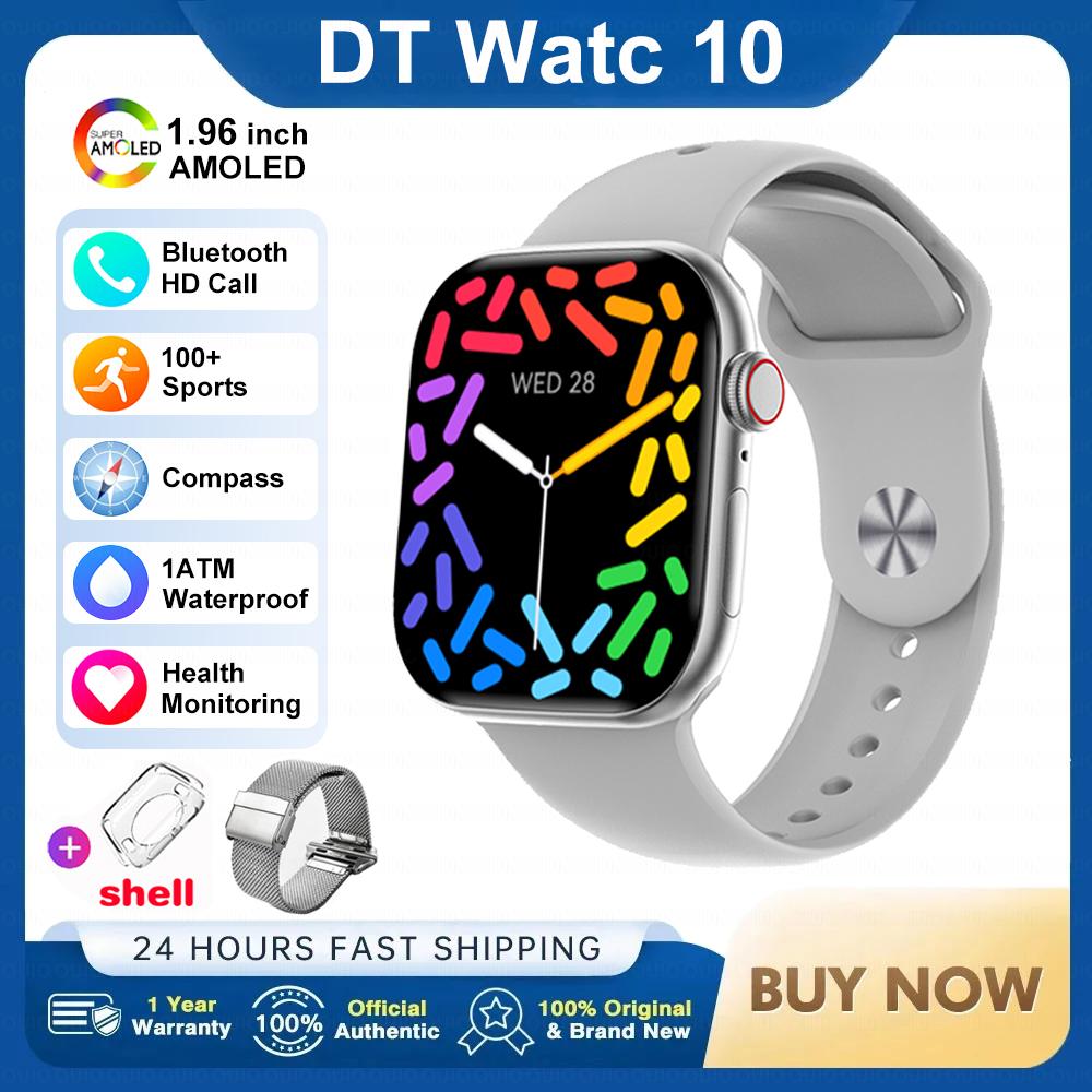 2024 10 Series Smart Watch Men Memory Music Video GPS Wireless Charging IP68 Waterproof Bluetooth Call Smartwatch