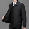 Spring and Autumn Business Casual Mature Jacket New Jacket Men's Middle-aged and Elderly Lapel Dad Clothing