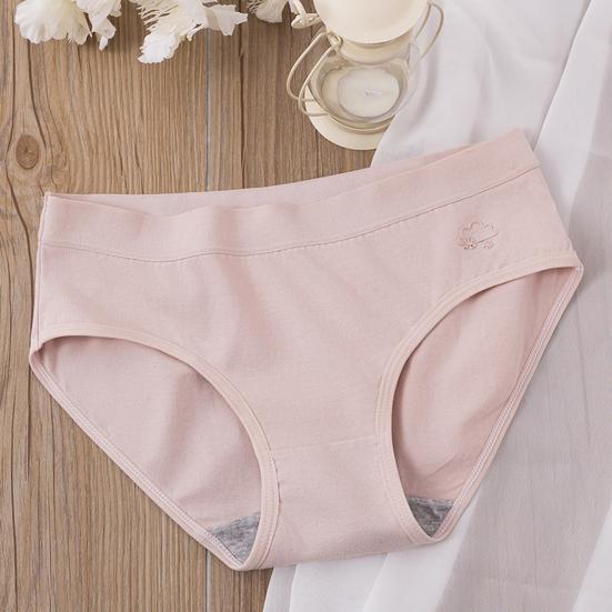 Женские трусы, женские трусы, однотонные, эластичные, антисептические, бесшовные, впитывающие влагу, со средней талией, с контролем живота, женское нижнее белье