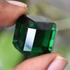 RARE 53Ct Cube Shape   Lab-Created Green Garnet Loose Gemstone