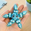 Starfish Desk Decoration 3D Printed Articulated Figure, Flexible Cartoon Fidget Marine Animal Figure Toy, Sea Ornament for Desktop Decor, Schoolbag