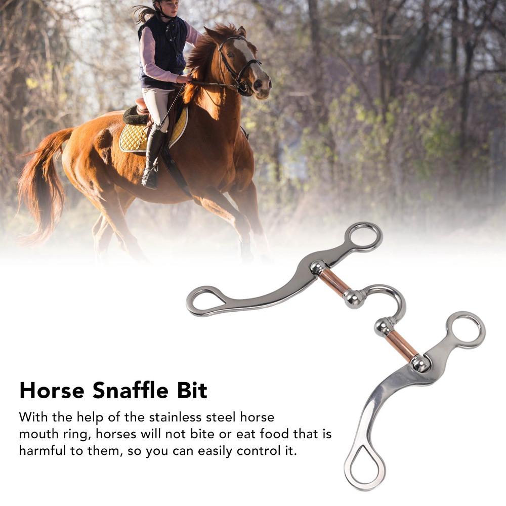 Wear Resistant Horse Snaffle Bit Stainless Steel Horse Gag Bit Artificial Horse Farms